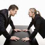 Coworker who hate each other